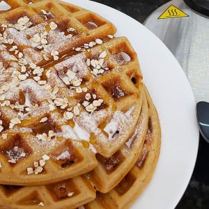 Waffle de aveia receita