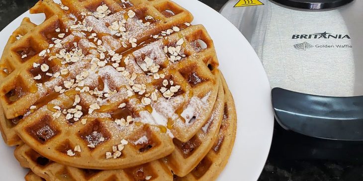 Waffle de aveia receita