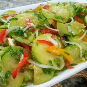 Abobrinha refogada no azeite receita