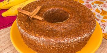Bolo de banana com aveia da vovó