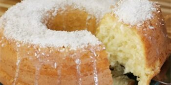 Bolo de coco saudável