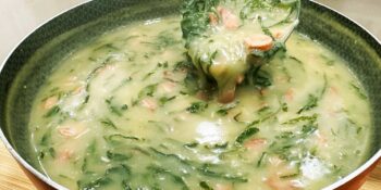 Caldo verde low carb de dieta