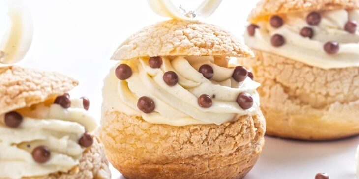 Choux cream receita italiana