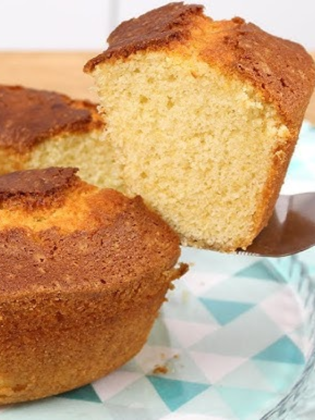 Aprenda a fazer bolo branco SEM leite! - Receitinhas