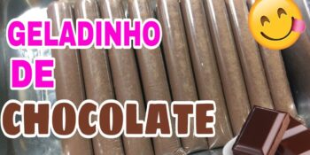 Geladinho cremoso de chocolate