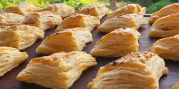 Massa folhada para croissant
