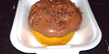 Mini vulcão de cenoura