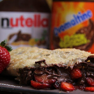 Pastel de Nutella com morango simples ana maria