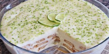 Pavê de limão sem lactose
