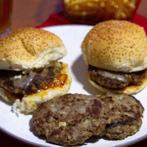 Hambúrguer caseiro na airfryer tudo gostoso