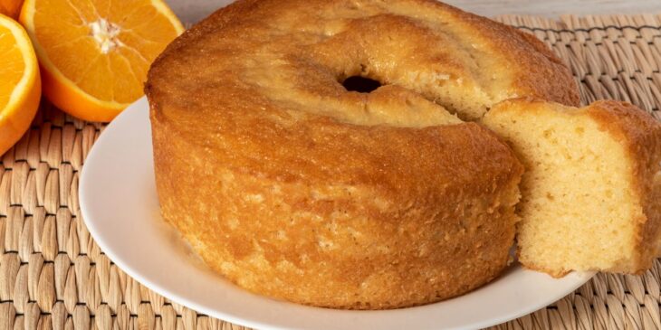 bolo de laranja para comer com café