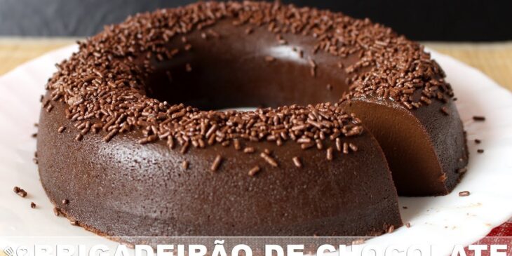 Brigadeirão sem lactose receita