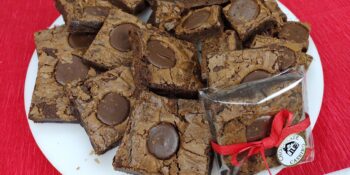 Brownie com gotas de chocolate do tiktok