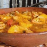 Camarão com banana-da-terra receita