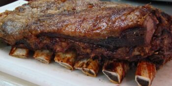 Costela com cachaça