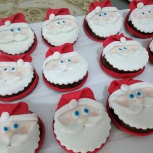 Cupcake de papai noel receita
