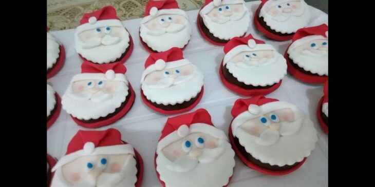 Cupcake de papai noel receita