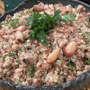 Farofa de pinhão Globo Rural receita