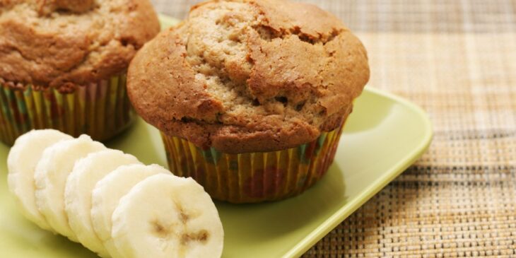 muffin de banana e aveia no liquidificador