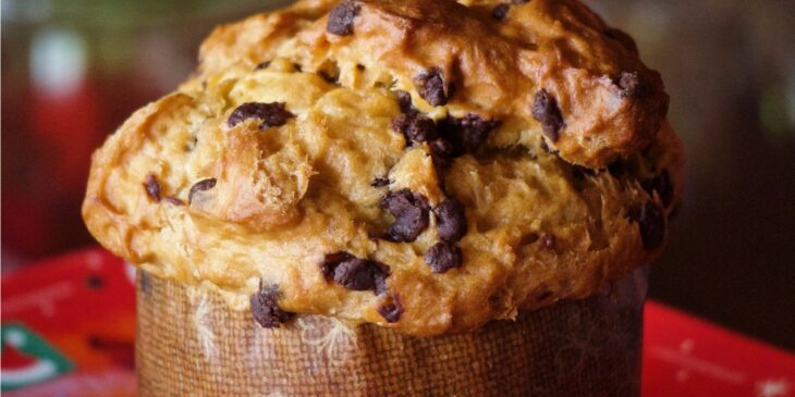 panetone de liquidificador recheado