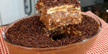 Pavê pequeno de chocolate