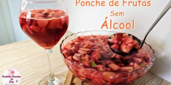 Ponche de frutas sem álcool