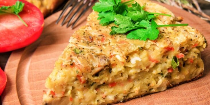 quiche sem massa de atum