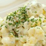 Salada de batata com maionese vegana