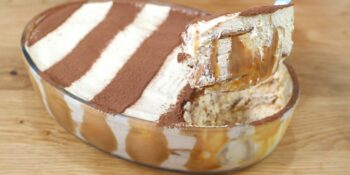 Sobremesa com doce de leite e leite condensado