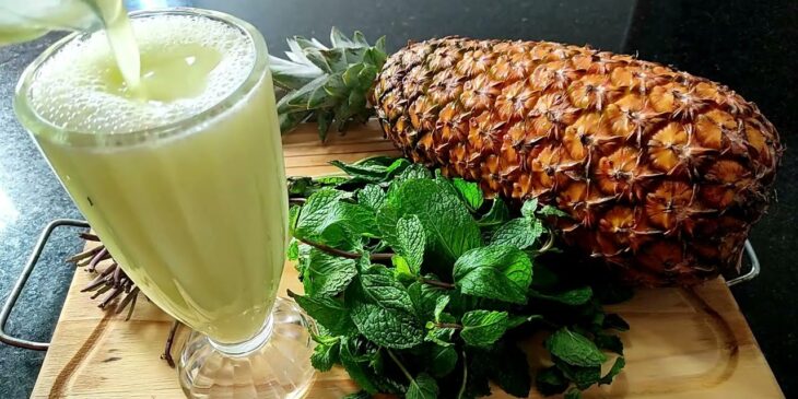 Suco gaseificado de casca de abacaxi receita