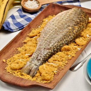 Tainha com banana da terra receita