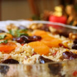 Arroz natalino com nozes e damasco receita de natal