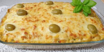 Bacalhau gratinado ao forno