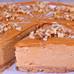 Cheesecake de doce de leite com chantilly receita