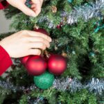 poeira na árvore de natal