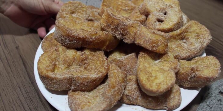 Rabanada com pão francês receita