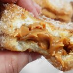 Rabanada recheada com doce de leite tudo gostoso