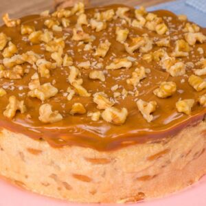 Torta de nozes carameladas receita