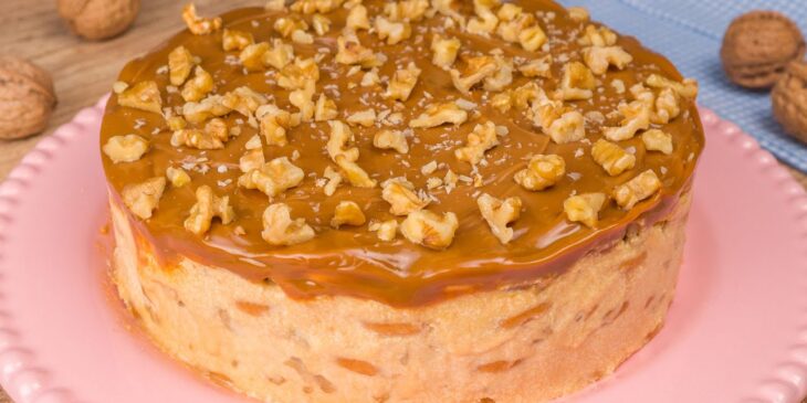 Torta de nozes carameladas receita