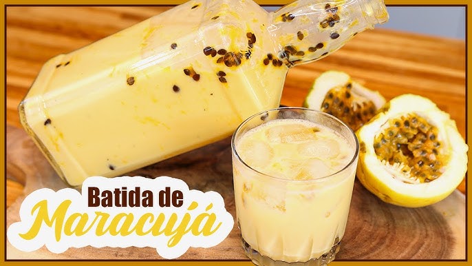 Batida de maracujá cremosa ana maria