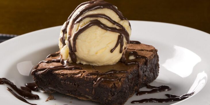 Brownie com sorvete receita