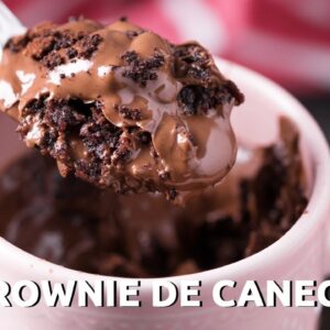 Brownie de caneca com casquinha receita