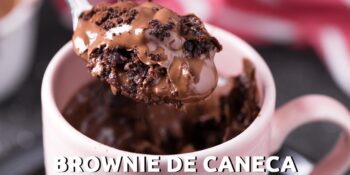 Brownie de caneca com casquinha