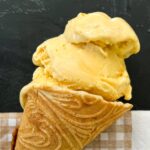 Gelato sem ovo com baunilha