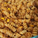 Macarrão parafuso com carne moída ana maria