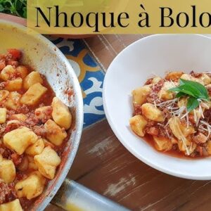 Nhoque a bolonhesa tradicional receita