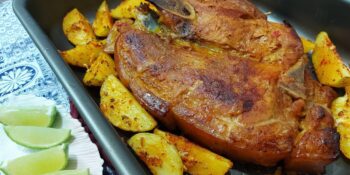 Pernil de porco assado no forno