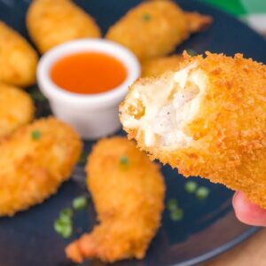 Receita com camarão grande coco bambu