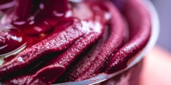 Sorvete de açaí com banana