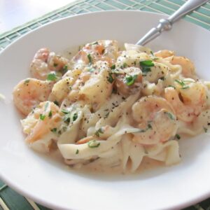 Talharim com camarão receita